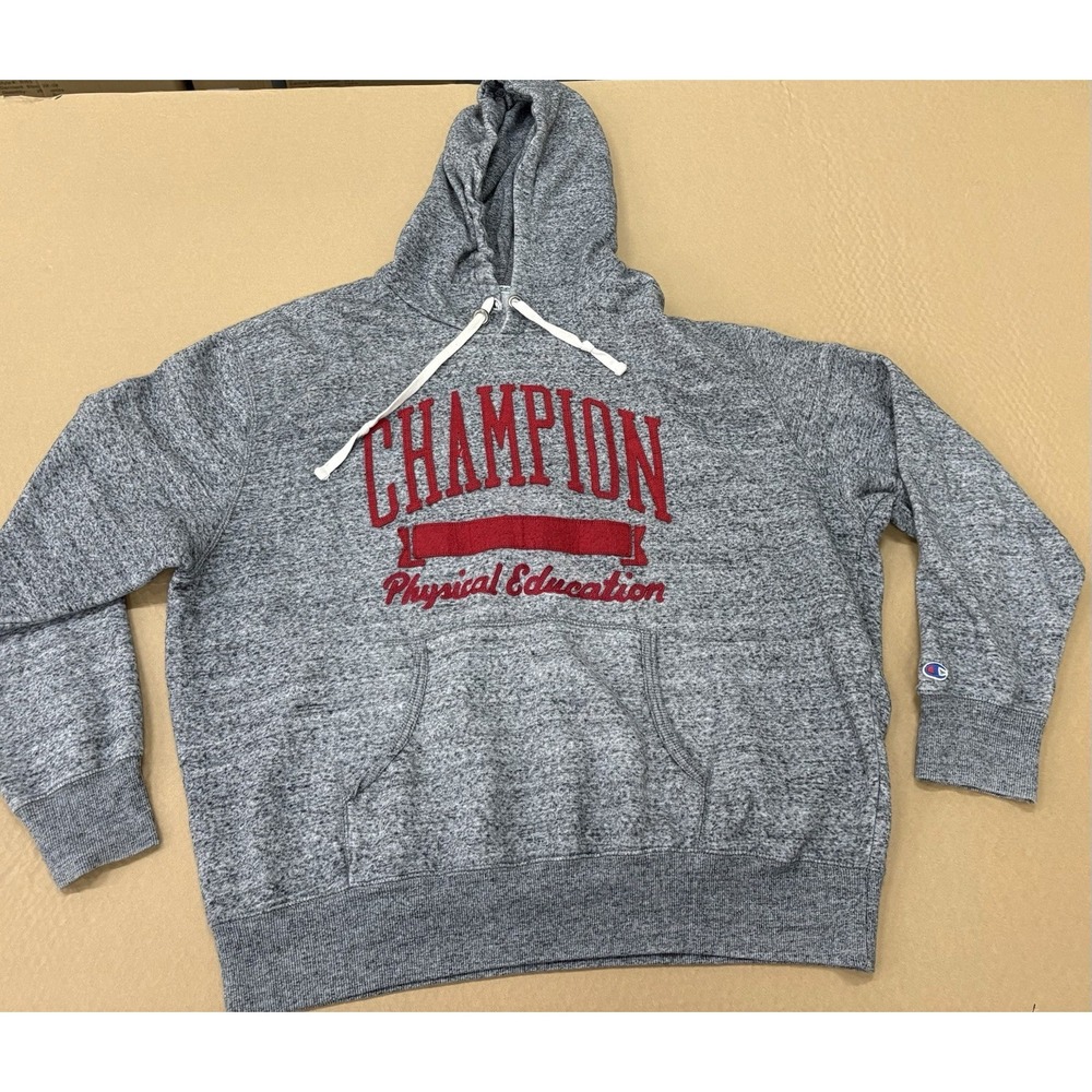 Vintage Champion Sweatshirt Mens XXL Gray Hoodie Pullover